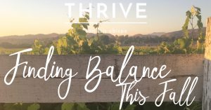 Finding Balance This Fall Thrive SLO Therapy